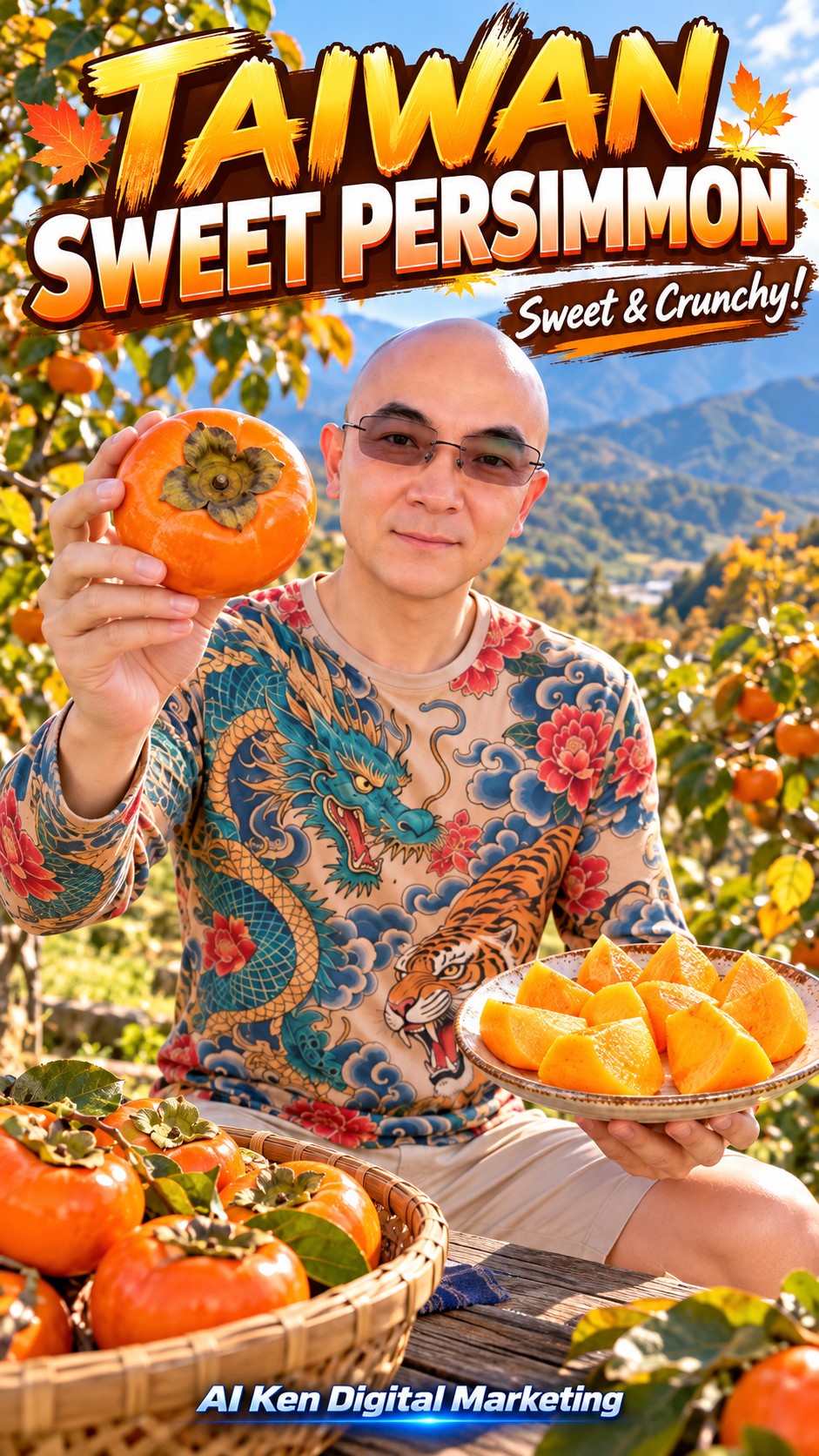 Taiwan sweet persimmon introduction by AI Ken Digital Marketing