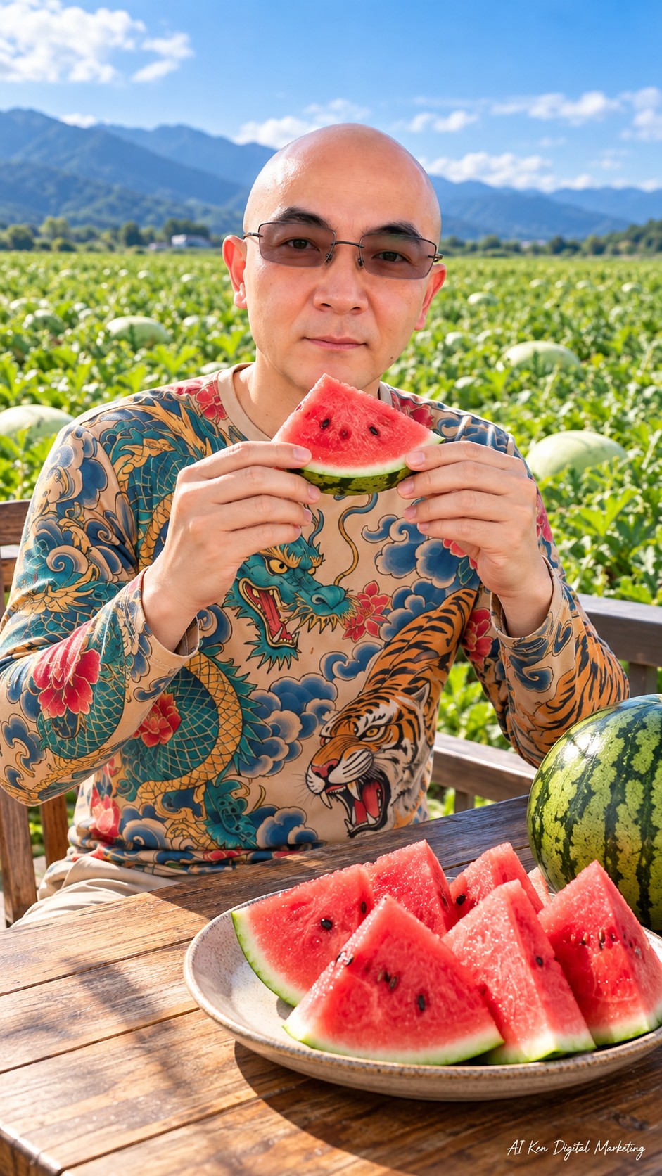 Watermelon food scene in the Taste of Taiwan series