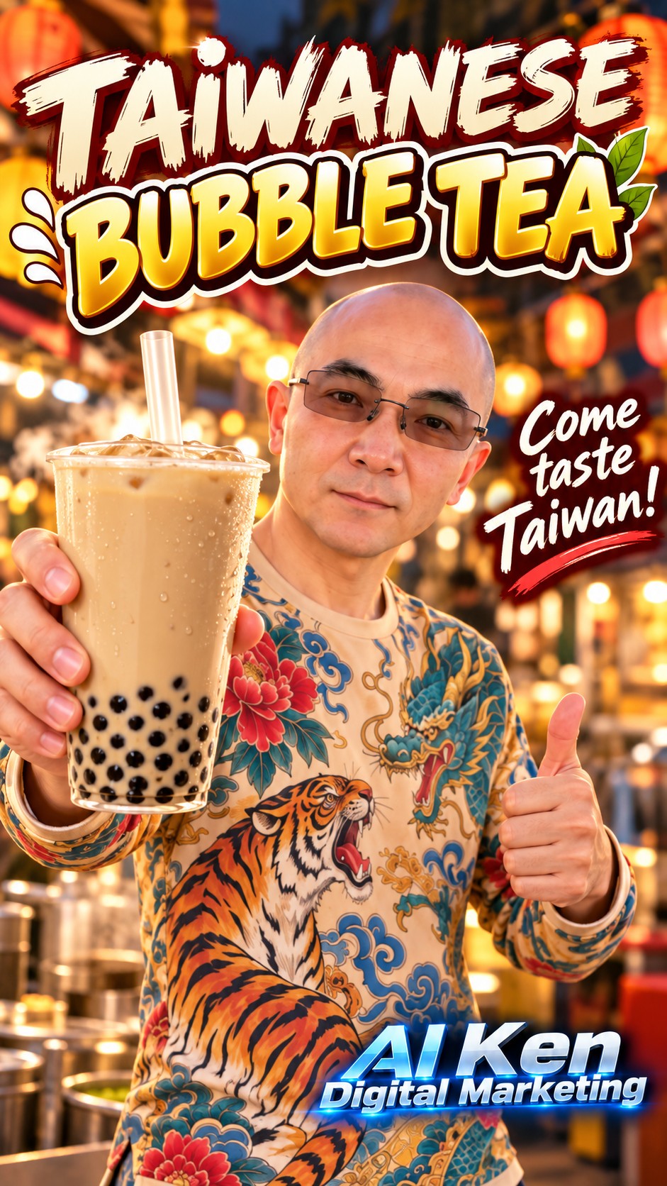 Taiwanese bubble tea featured in our Taste of Taiwan drink introduction