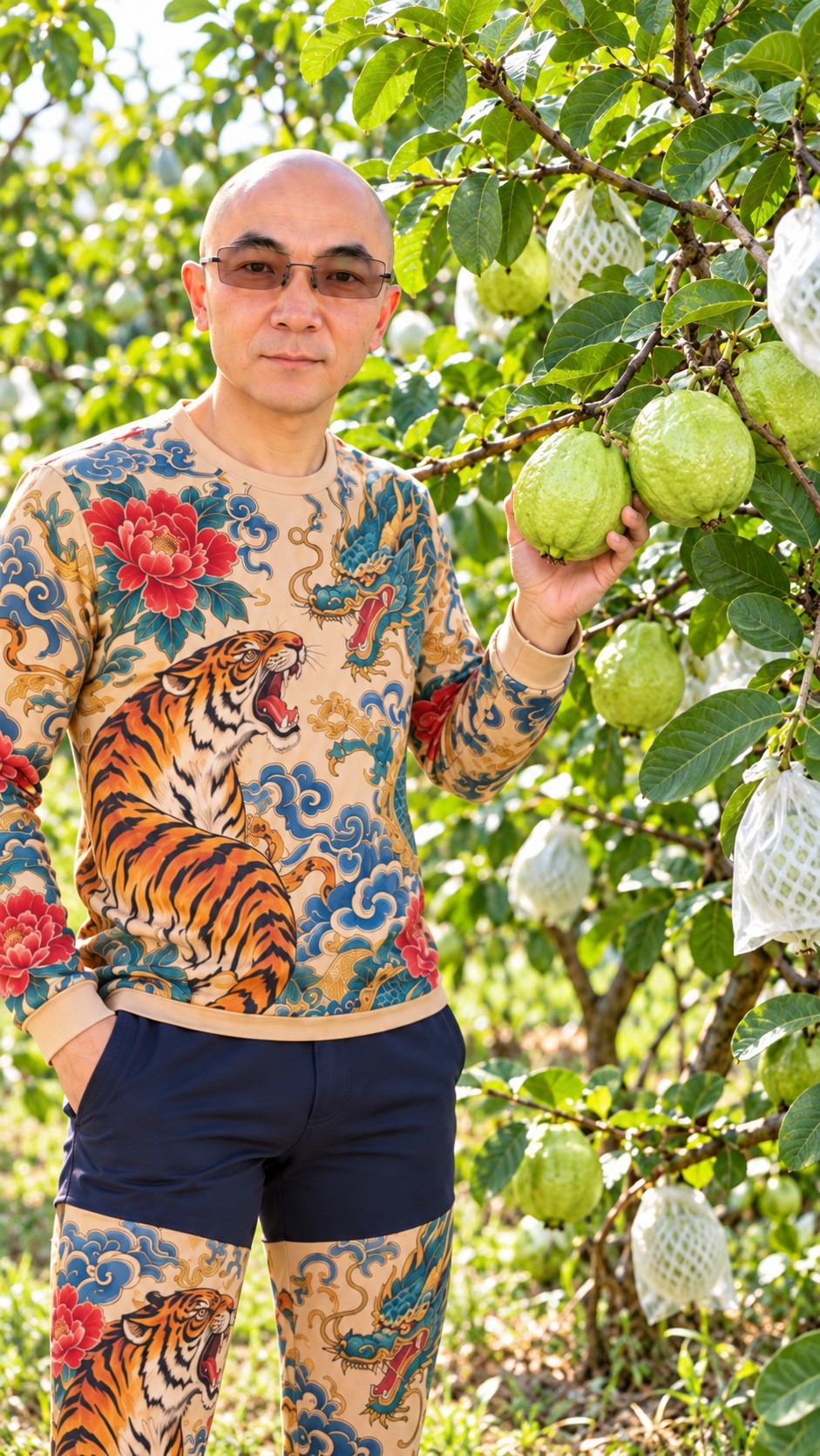 Taiwan guava tasting scene introducing white-fleshed and pink-fleshed varieties
