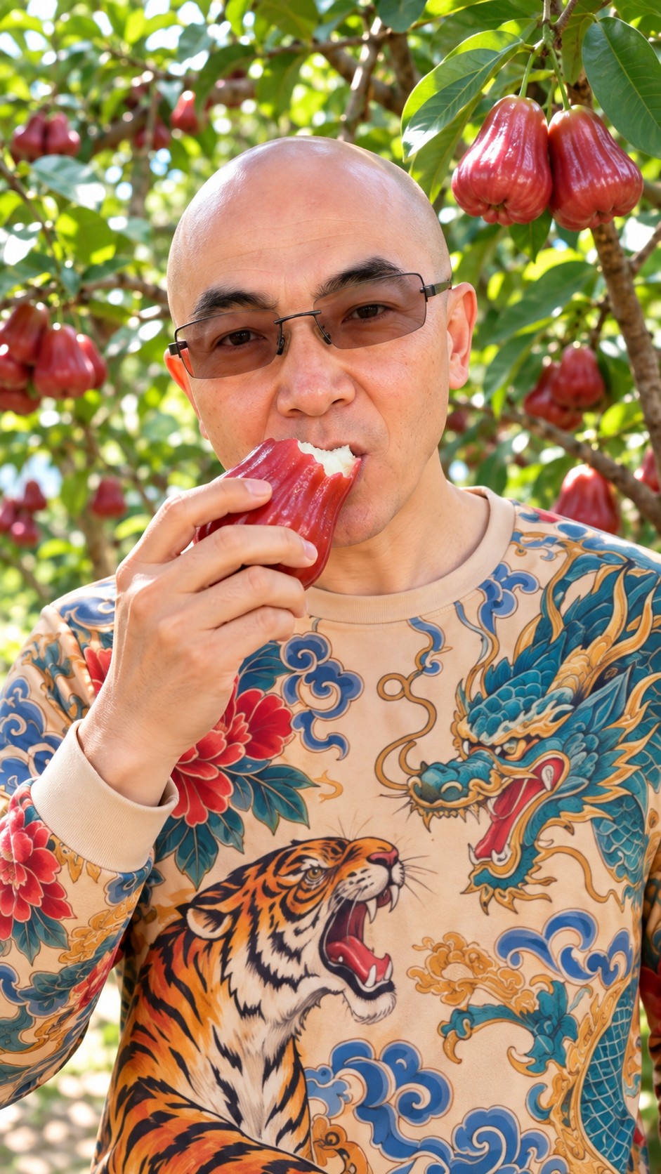 Taiwan wax apple feature in the AI Ken fruit series
