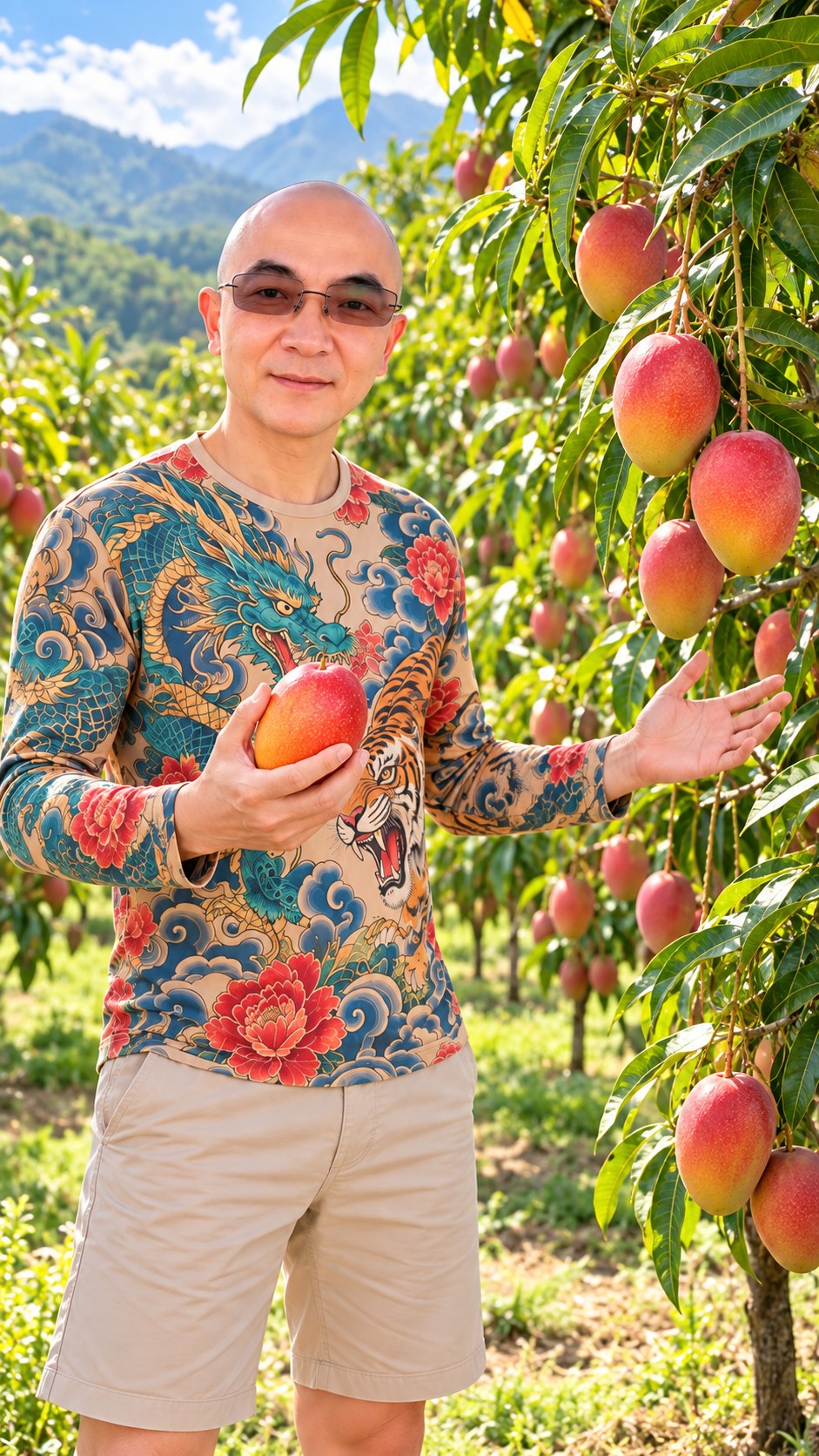 Taiwan mango promotional image by AI Ken Digital Marketing