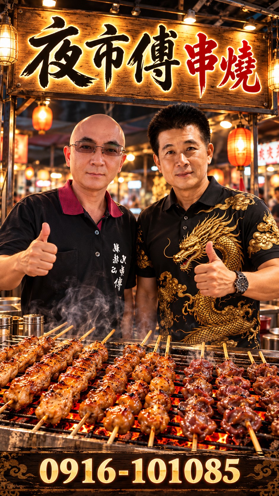 松濤食品夜市傅串燒食材展示圖片一