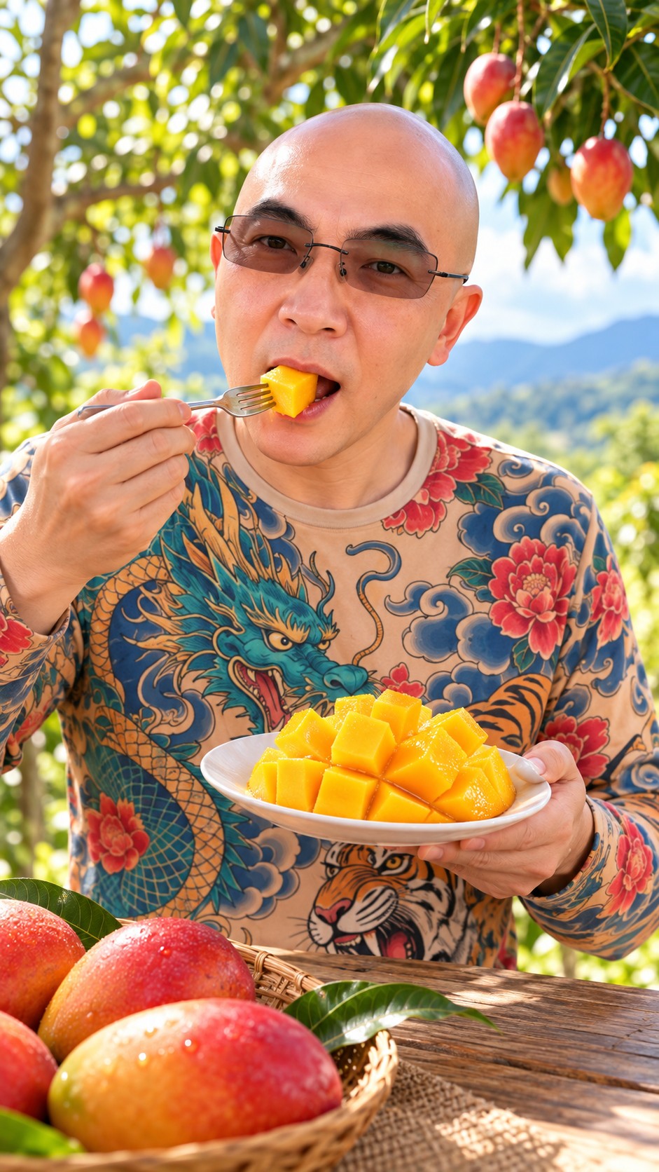 Taiwan mango feature in the AI Ken fruit series