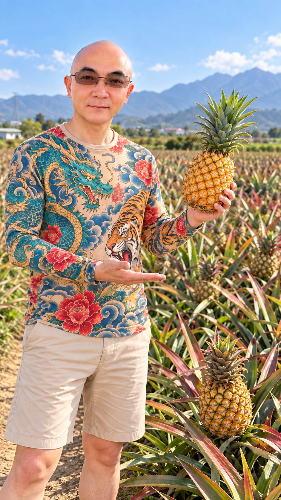 Taiwan pineapple fruit feature in the AI Ken series
